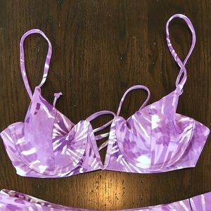 Zaful bikini - purple tie dye